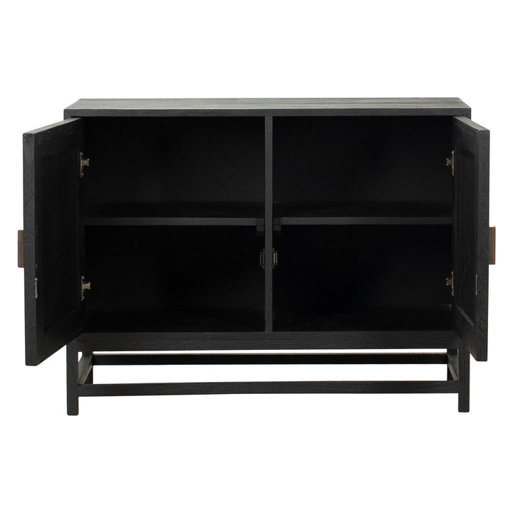 Sleek Urban Storage Solution - Compact Black Sideboard
