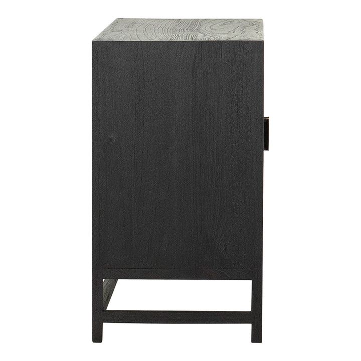 Sleek Urban Storage Solution - Compact Black Sideboard