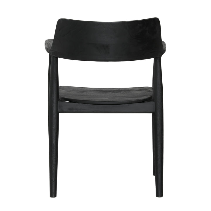 Elegant Black Bistro Stool with Vintage Flair