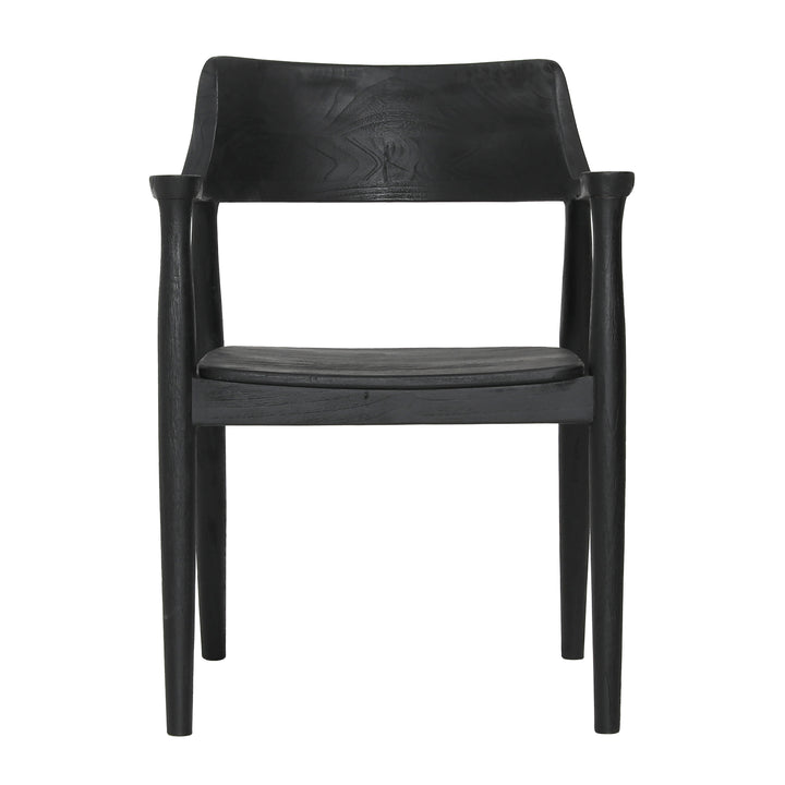 Elegant Black Bistro Stool with Vintage Flair