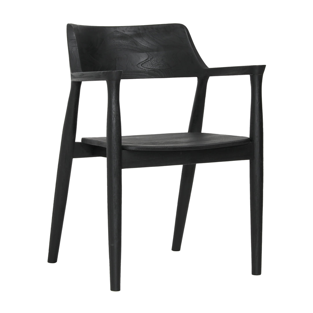 Elegant Black Bistro Stool with Vintage Flair