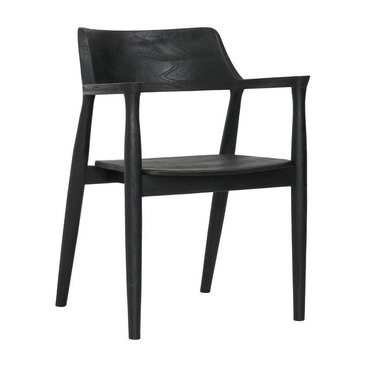 Elegant Black Bistro Stool with Vintage Flair
