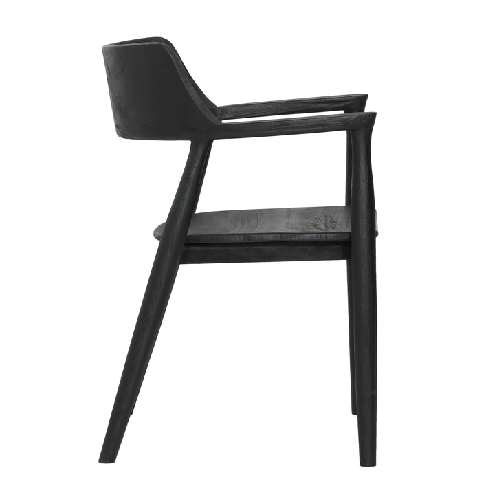 Elegant Black Bistro Stool with Vintage Flair