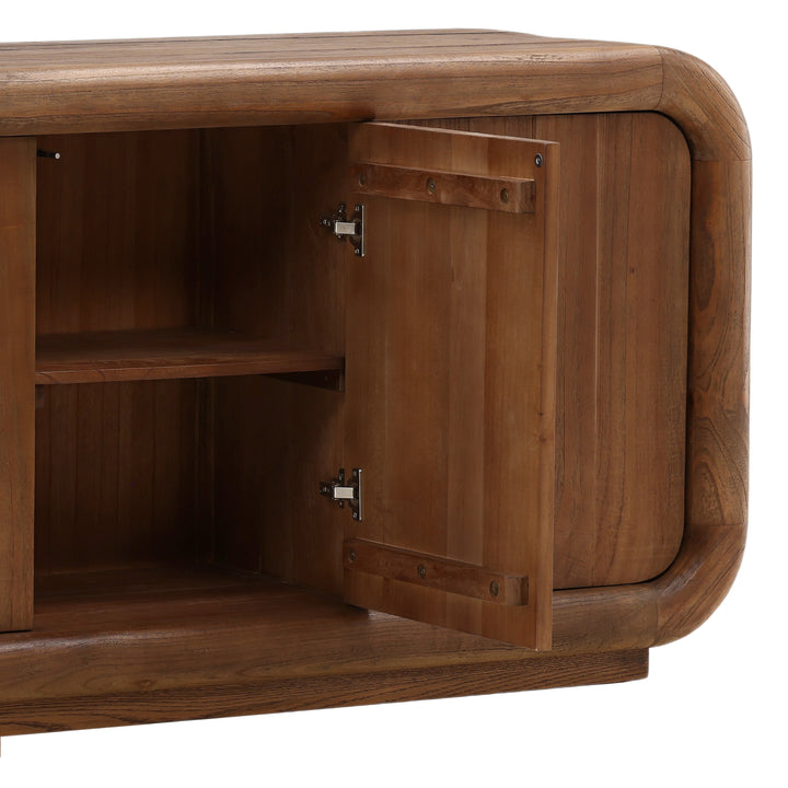 Rustic Charm Brownside Board - A Versatile Storage Solution