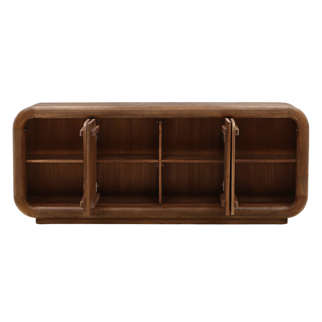 Rustic Charm Brownside Board - A Versatile Storage Solution