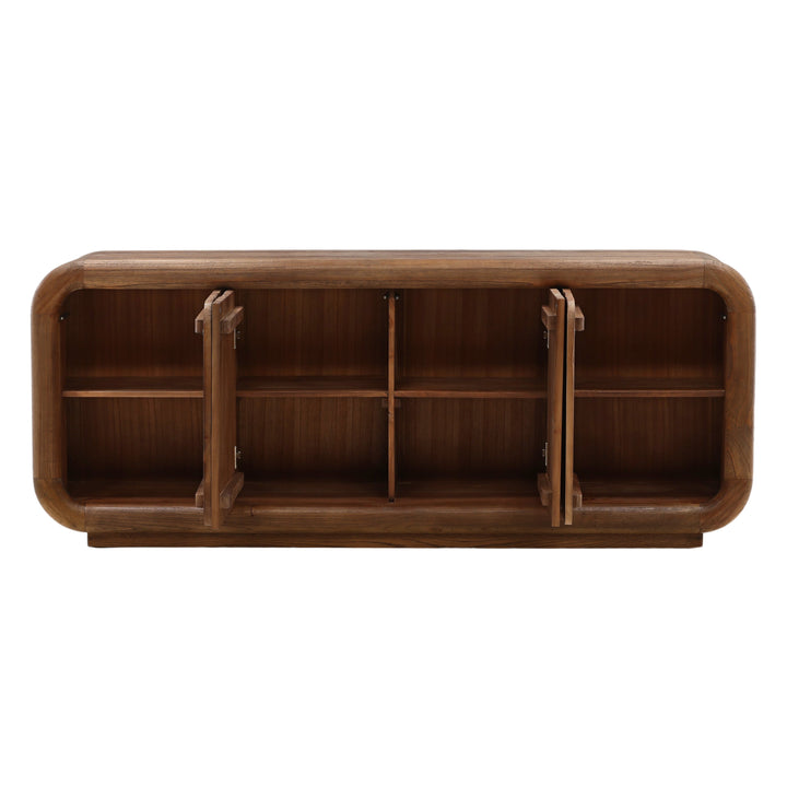 Rustic Charm Brownside Board - A Versatile Storage Solution