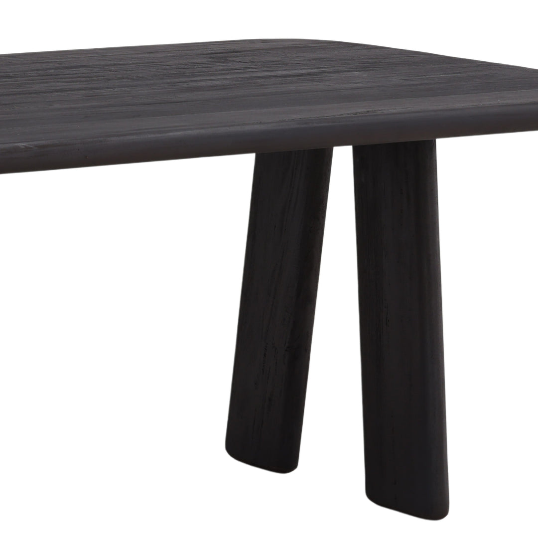 Aventura Solid Wood Dark Brown Dining Table
