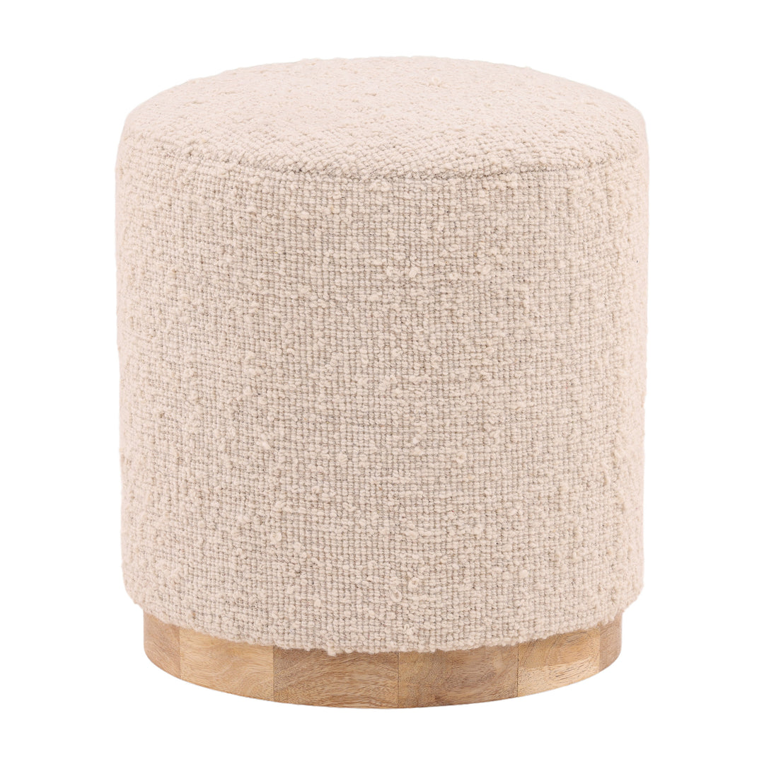 Whimsy Ivory Woven Wonder Stool