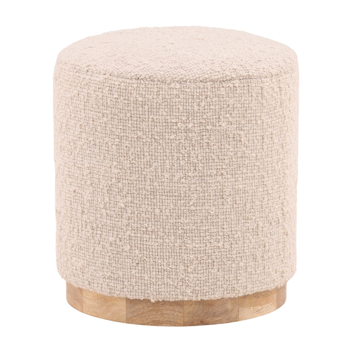 Whimsy Ivory Woven Wonder Stool