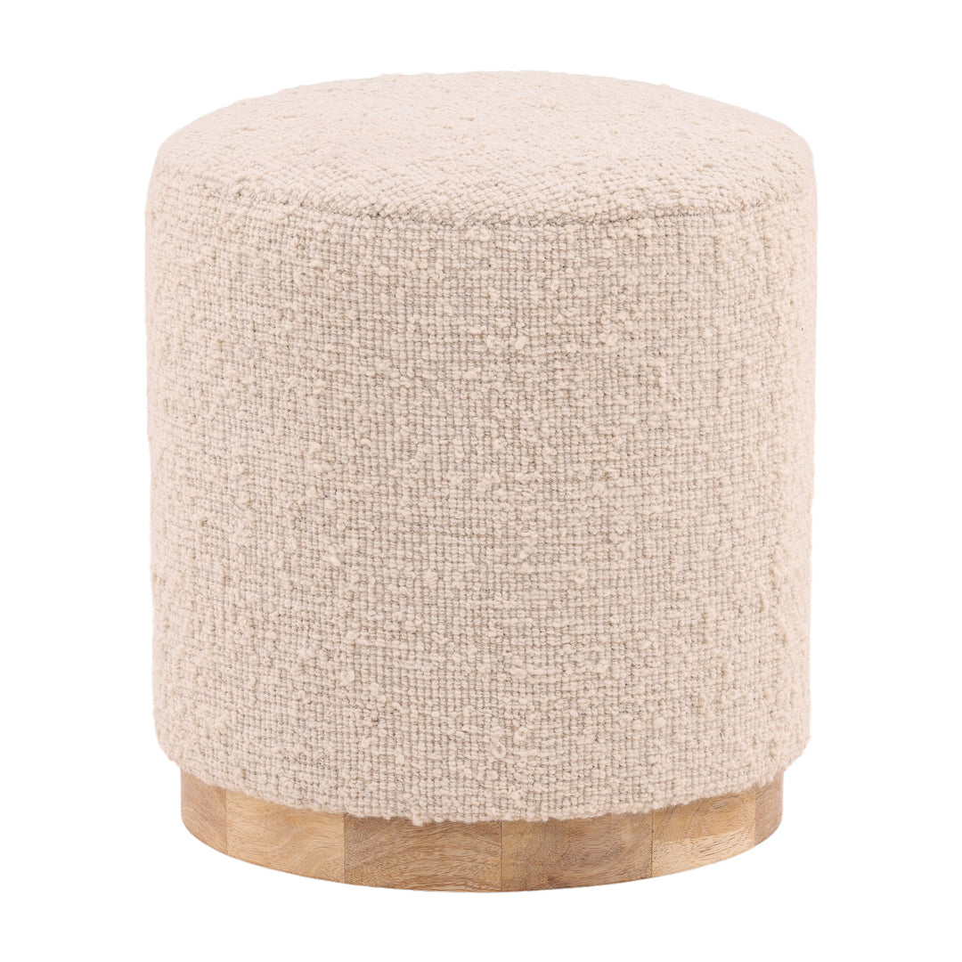 Whimsy Ivory Woven Wonder Stool