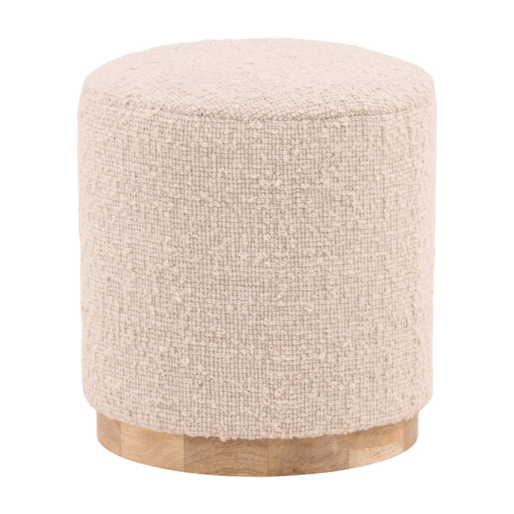 Whimsy Ivory Woven Wonder Stool