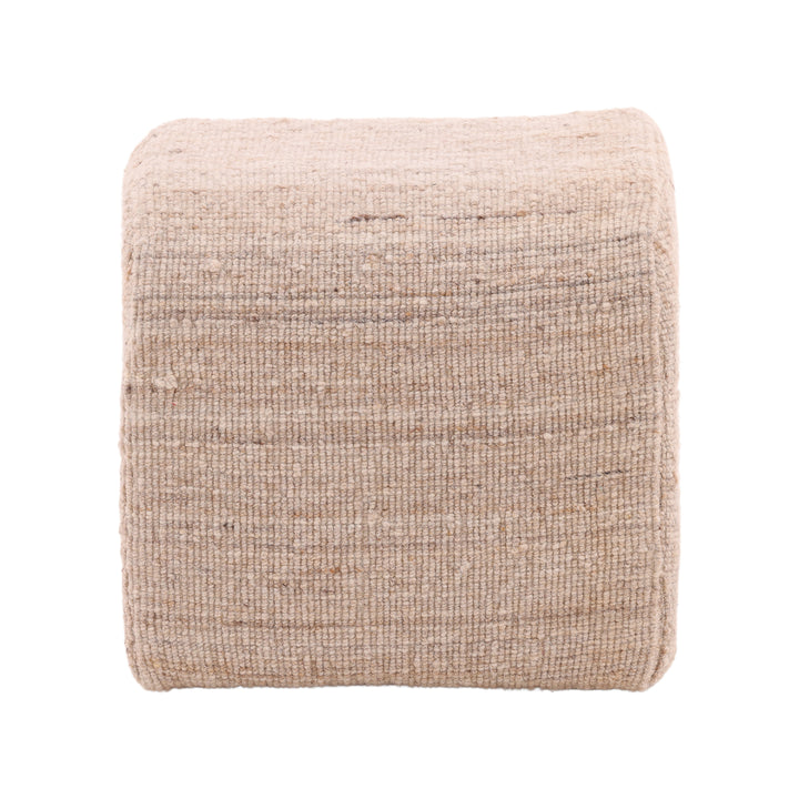 Vintage-Inspired Cozy Nest Stool in Soft Beige