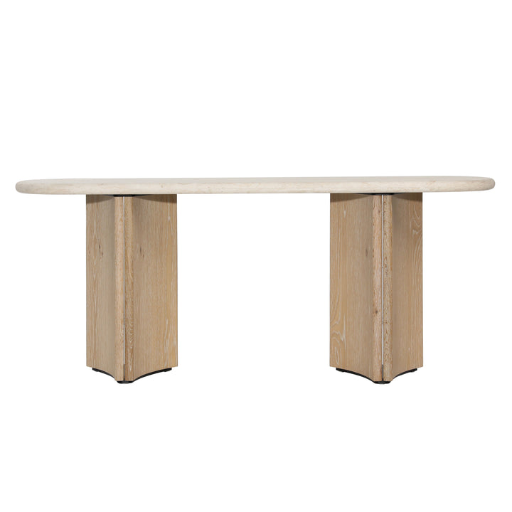 Elegant Stone-Inspired Vesta Console Table