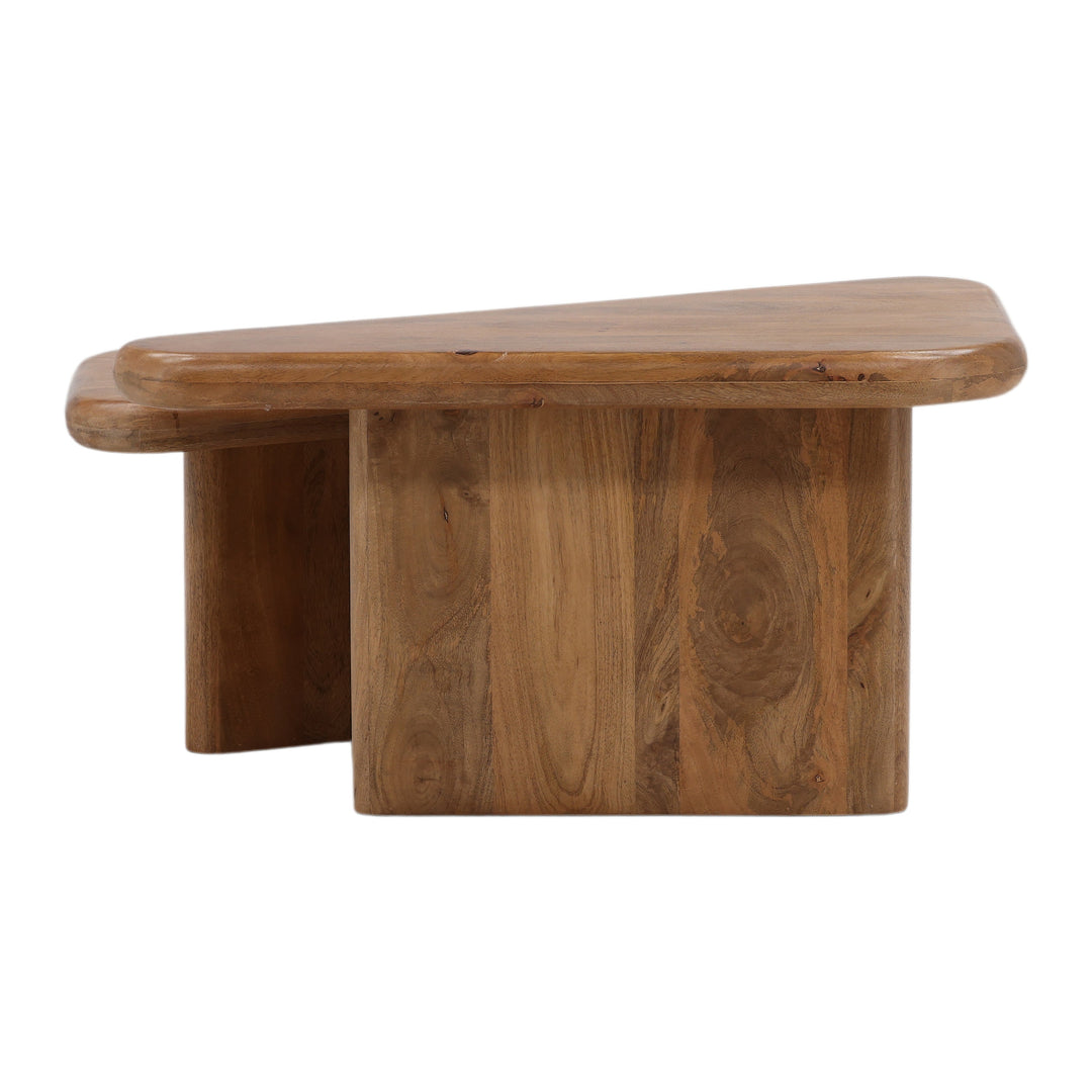 Espresso Duet of Chic Brown Bistro Coffee Tables