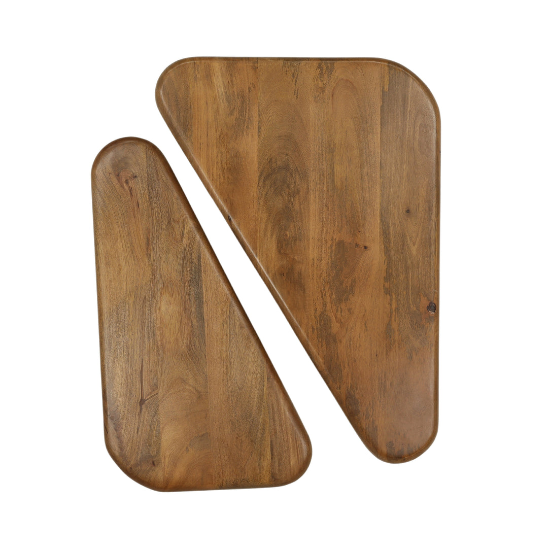 Espresso Duet of Chic Brown Bistro Coffee Tables