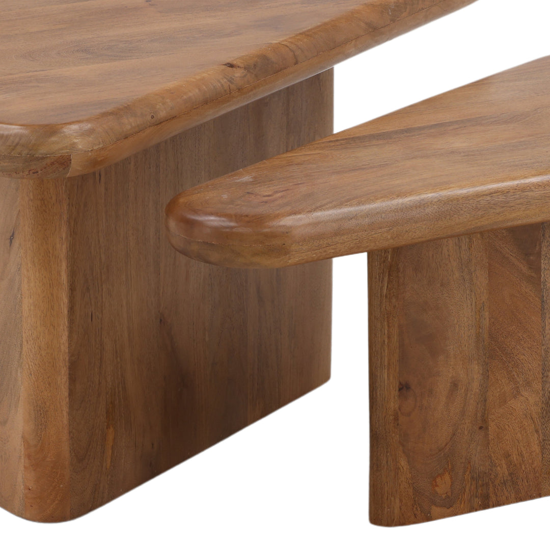 Espresso Duet of Chic Brown Bistro Coffee Tables