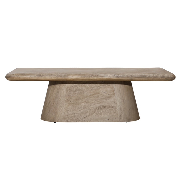 EcoChic Solid Wood Round Coffee Table