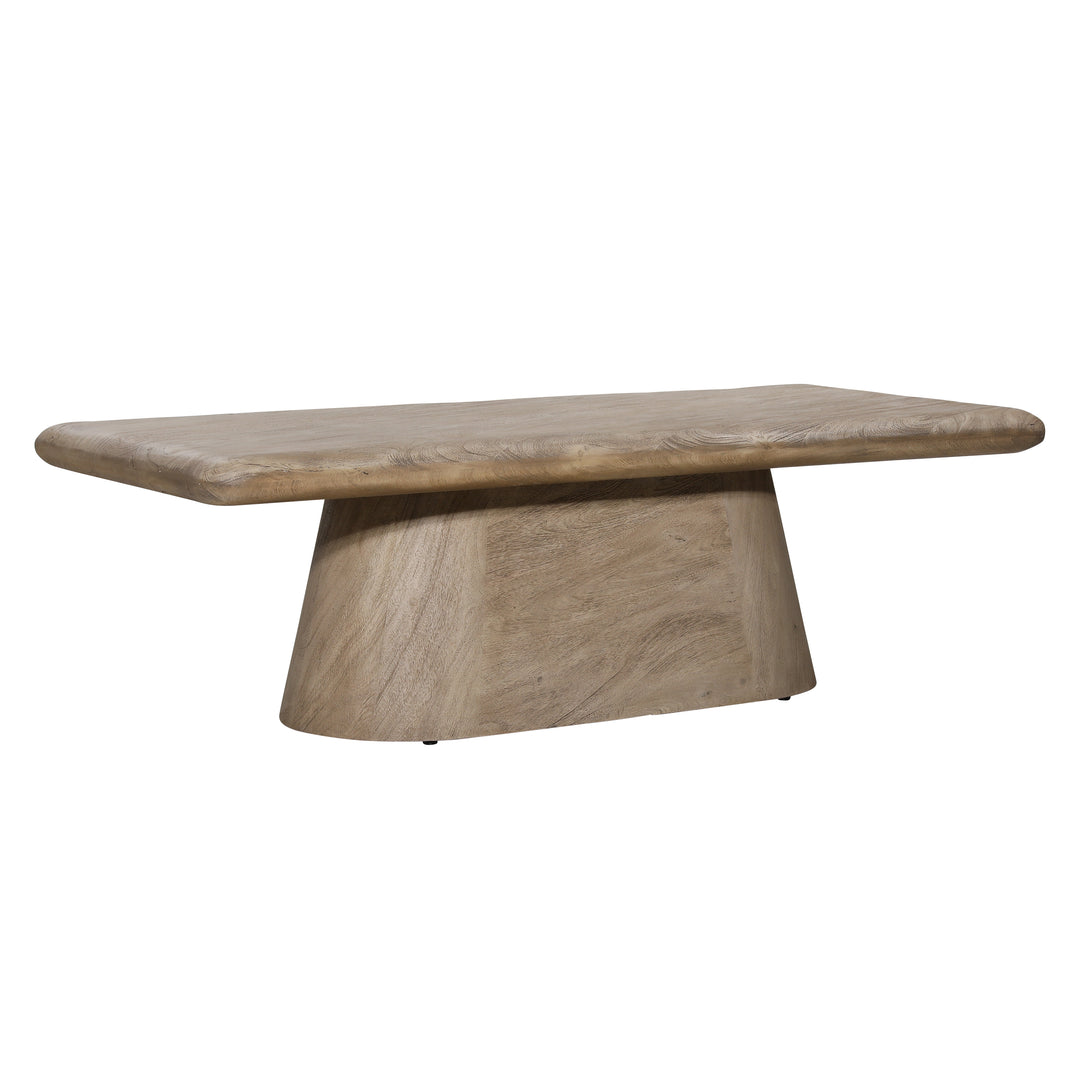 EcoChic Solid Wood Round Coffee Table