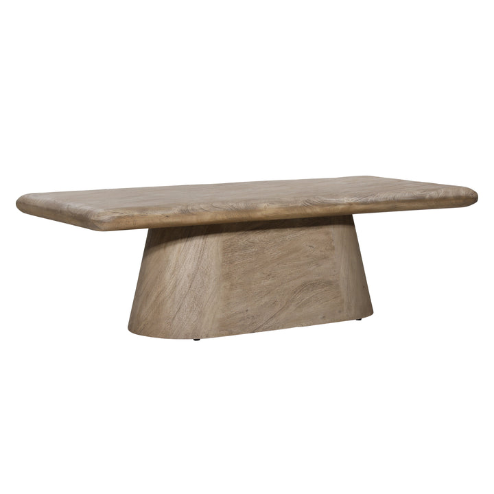 EcoChic Solid Wood Round Coffee Table