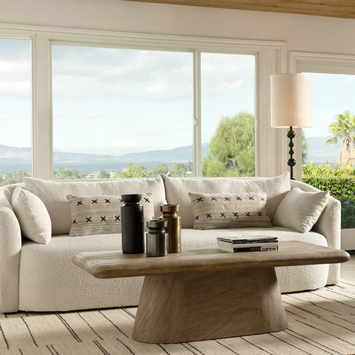 EcoChic Solid Wood Round Coffee Table