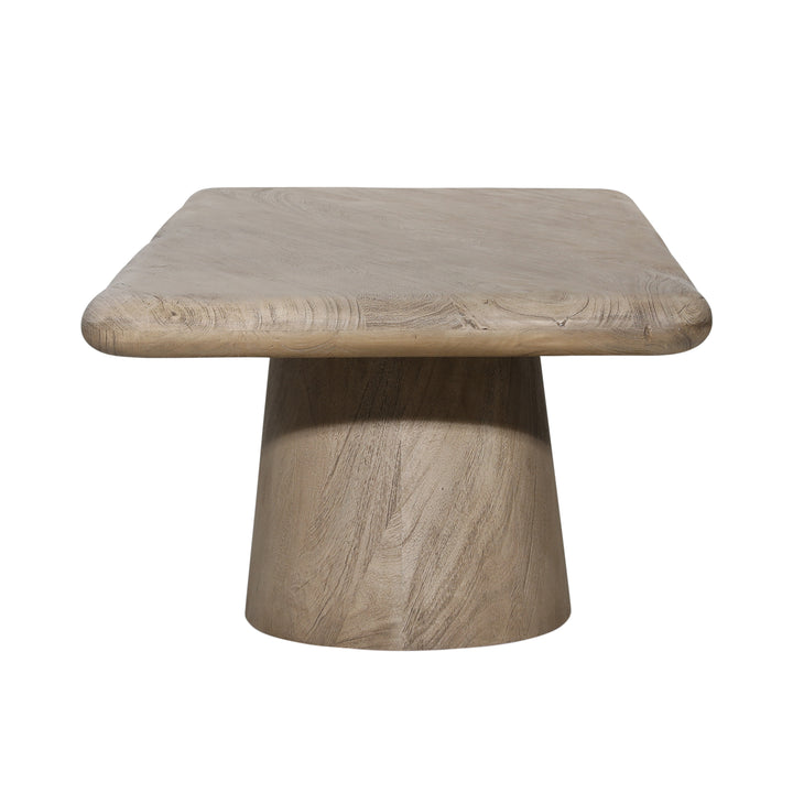EcoChic Solid Wood Round Coffee Table