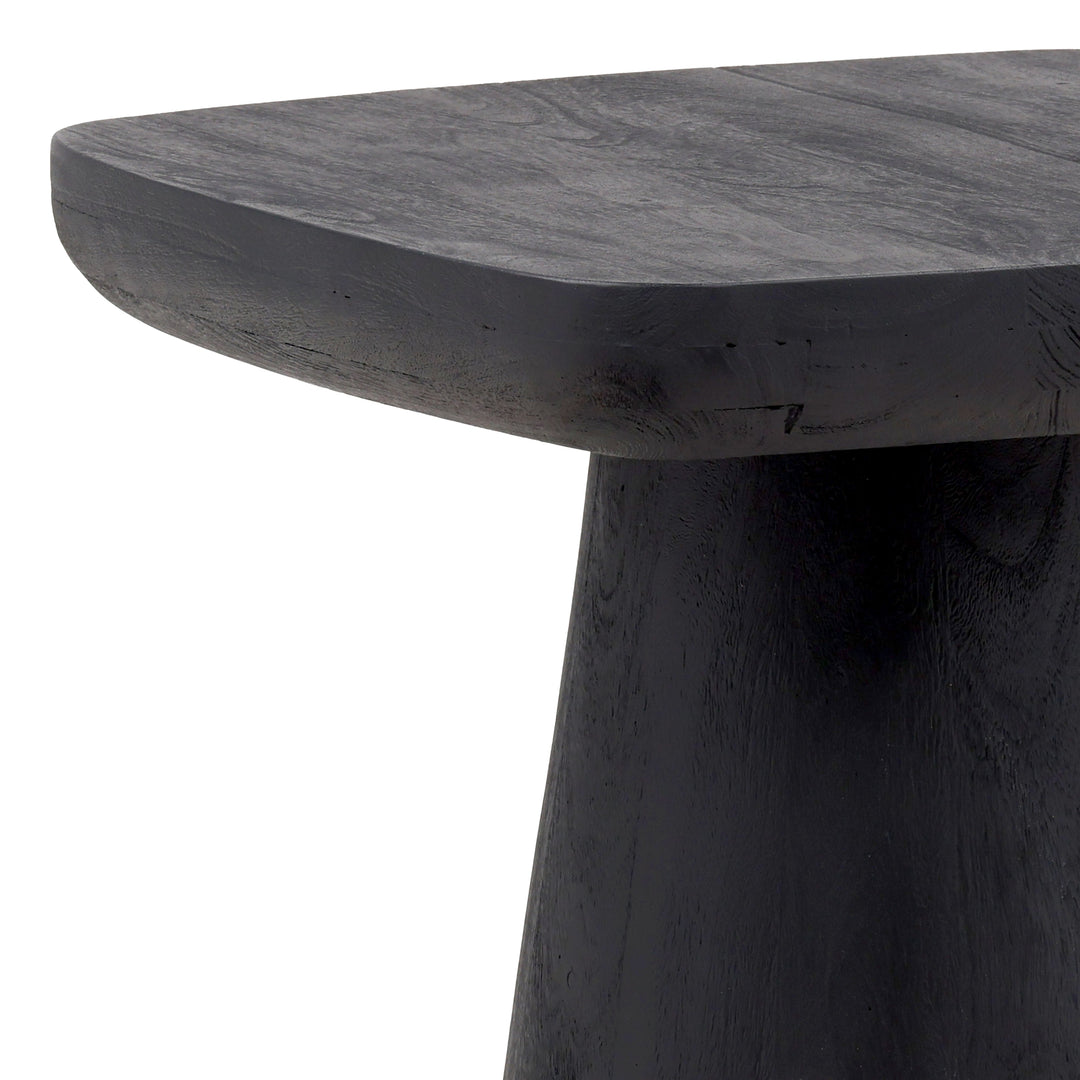 Elegant Midcentury Modern Black Side Table
