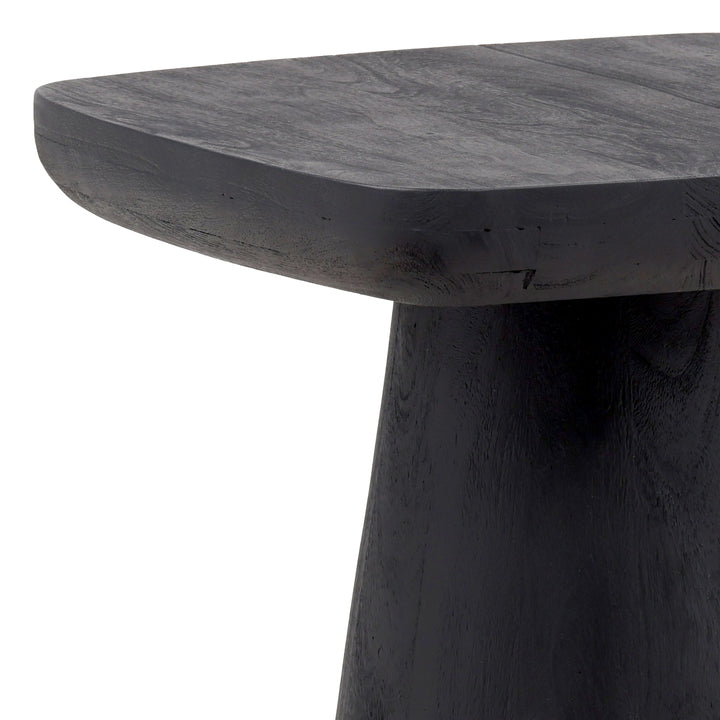 Elegant Midcentury Modern Black Side Table