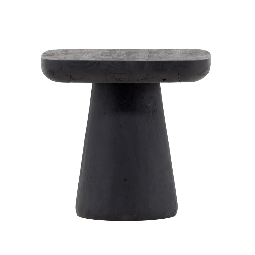 Elegant Midcentury Modern Black Side Table