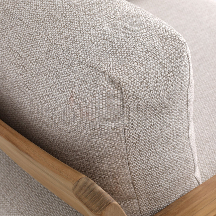 CozyTerrace BreezeWave Outdoor Lounger - Taupe