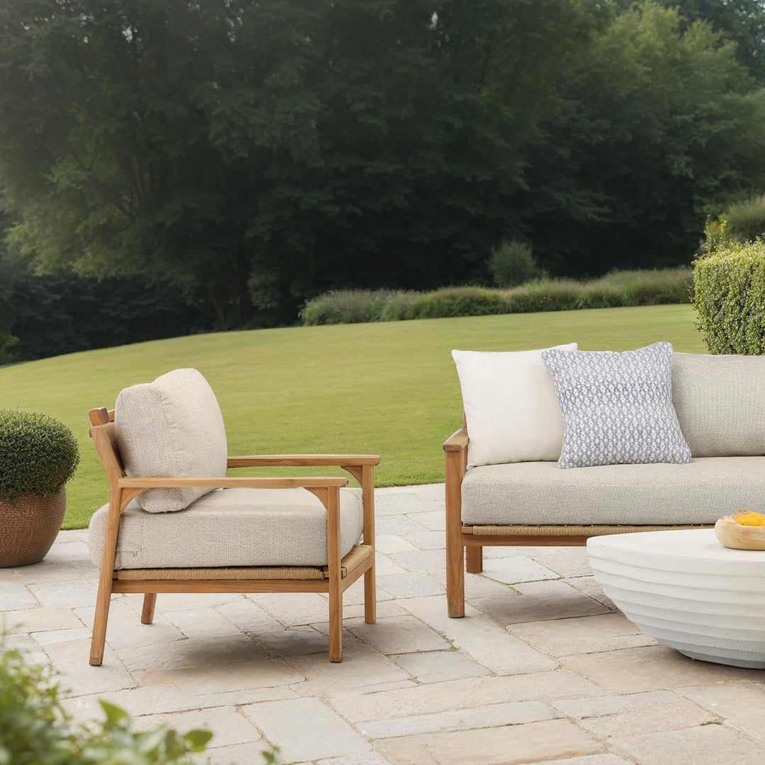 CozyTerrace BreezeWave Outdoor Lounger - Taupe