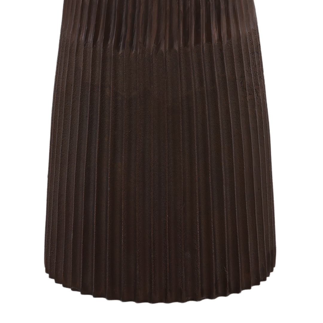 Elegant Artisan Wine-Pairing Table in Rich Bronze