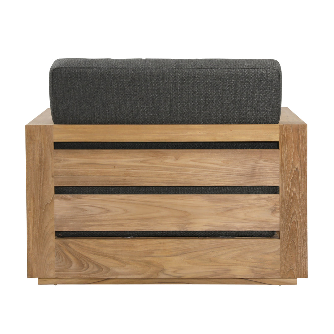 EcoBliss ChillPot Rustic Charcoal Lounger