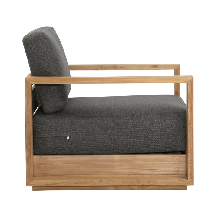 EcoBliss ChillPot Rustic Charcoal Lounger