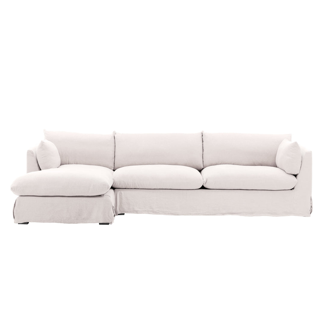 Luxe Lounger Dual Chaise Modular Sofa in Natural Hue