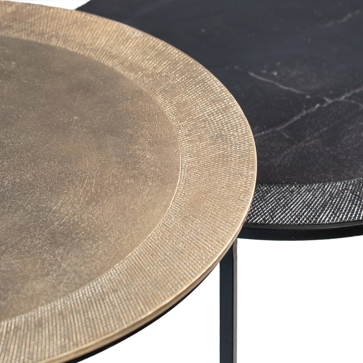 Dual Harmony Nestable Wood Tables Duo