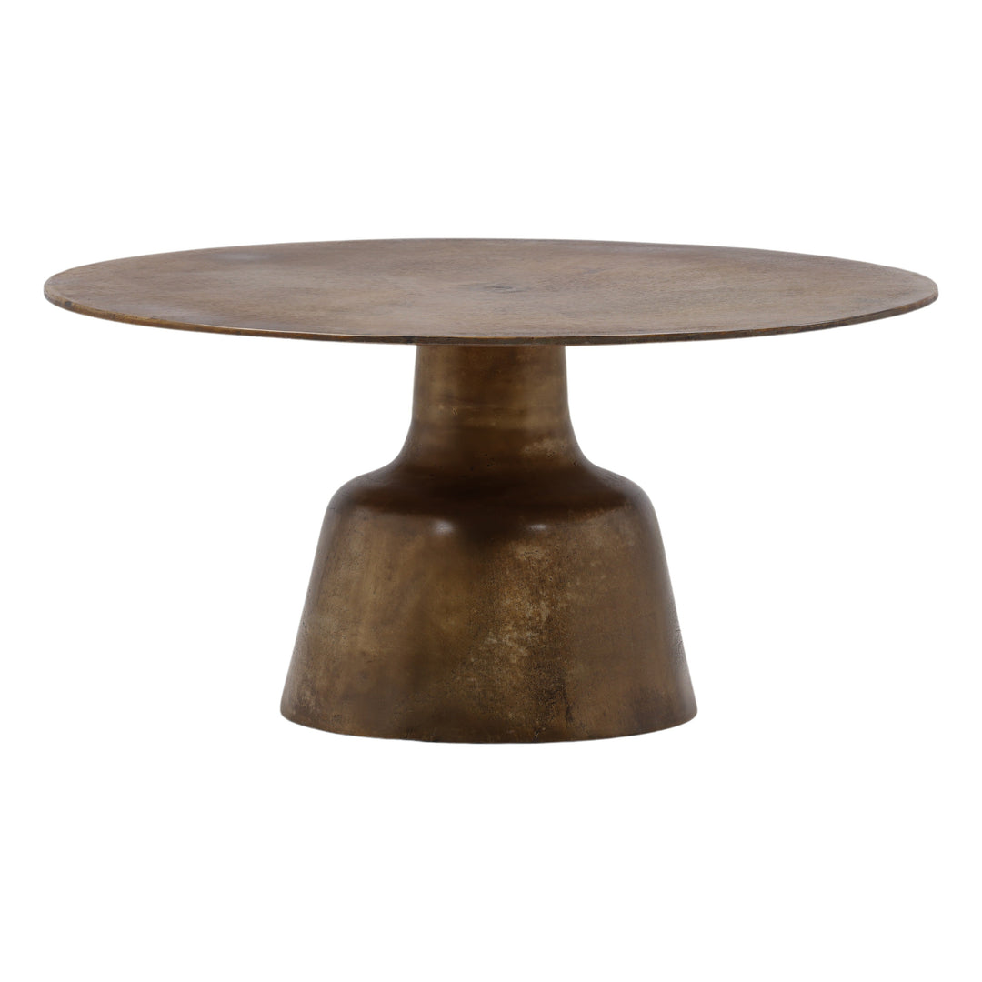 Elevated Harmony Solid Wood Round Coffee Table
