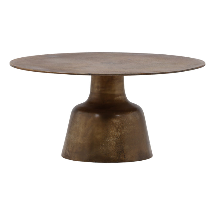 Elevated Harmony Solid Wood Round Coffee Table