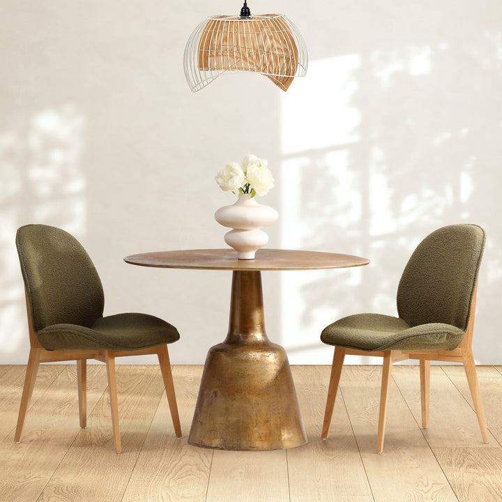 Harvest Elegance Solid Wood Dining Table