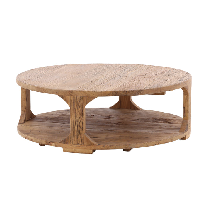 Sophisticated Streamlined Circular Coffee Table