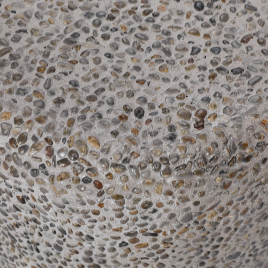 Modern Essence Concrete End Table - Charcoal Gray