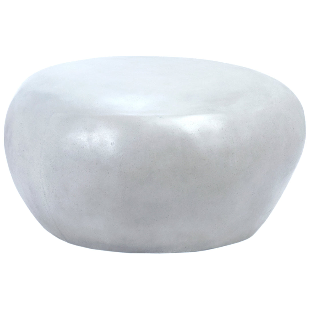 Stone-Inspired Weatherproof Bistro Table - White