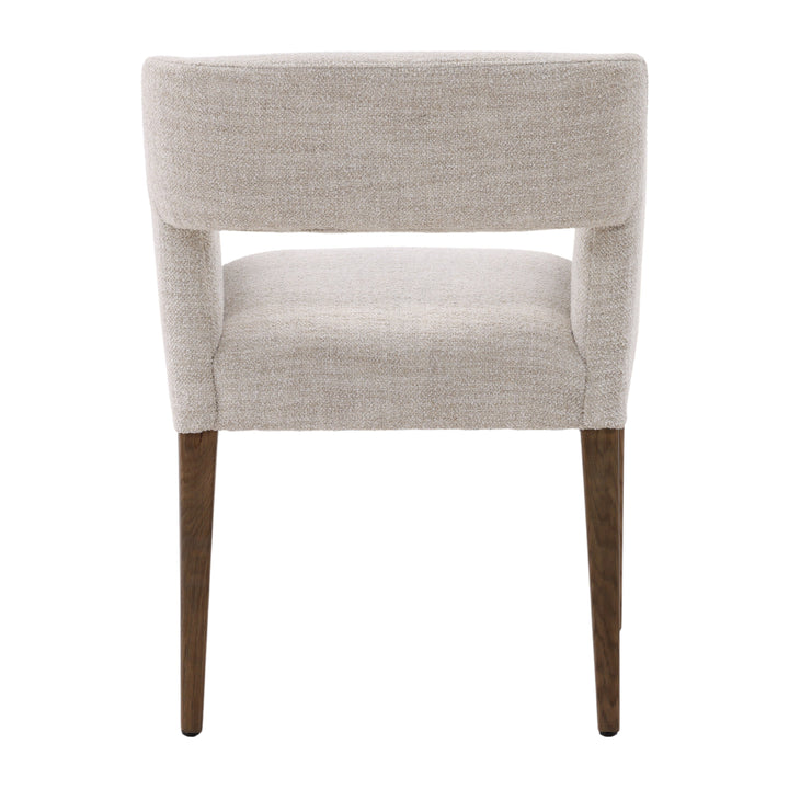 Elegant Whisper-Woven Dining Chair in Cream