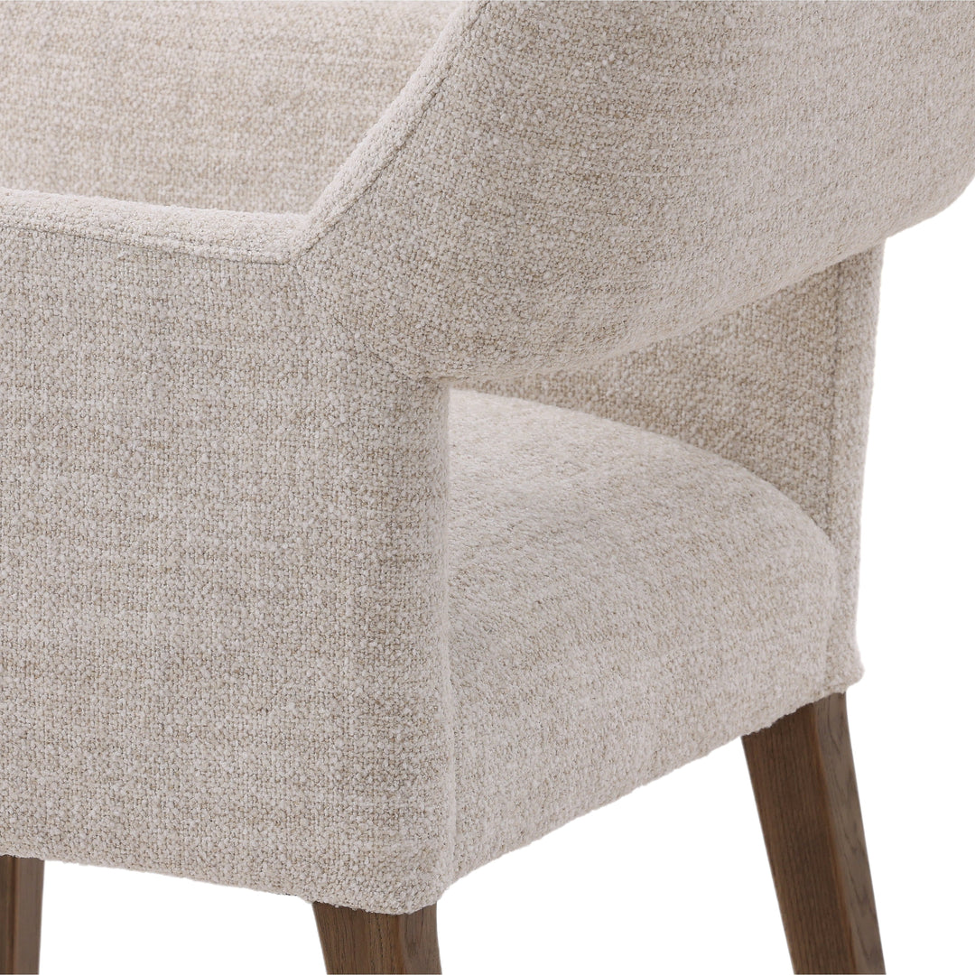 Elegant Whisper-Woven Dining Chair in Cream