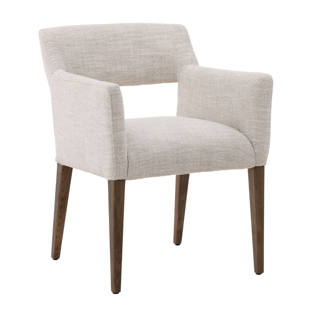 Elegant Whisper-Woven Dining Chair in Cream