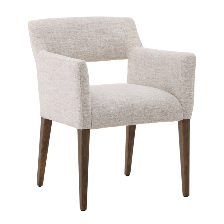 Elegant Whisper-Woven Dining Chair in Cream