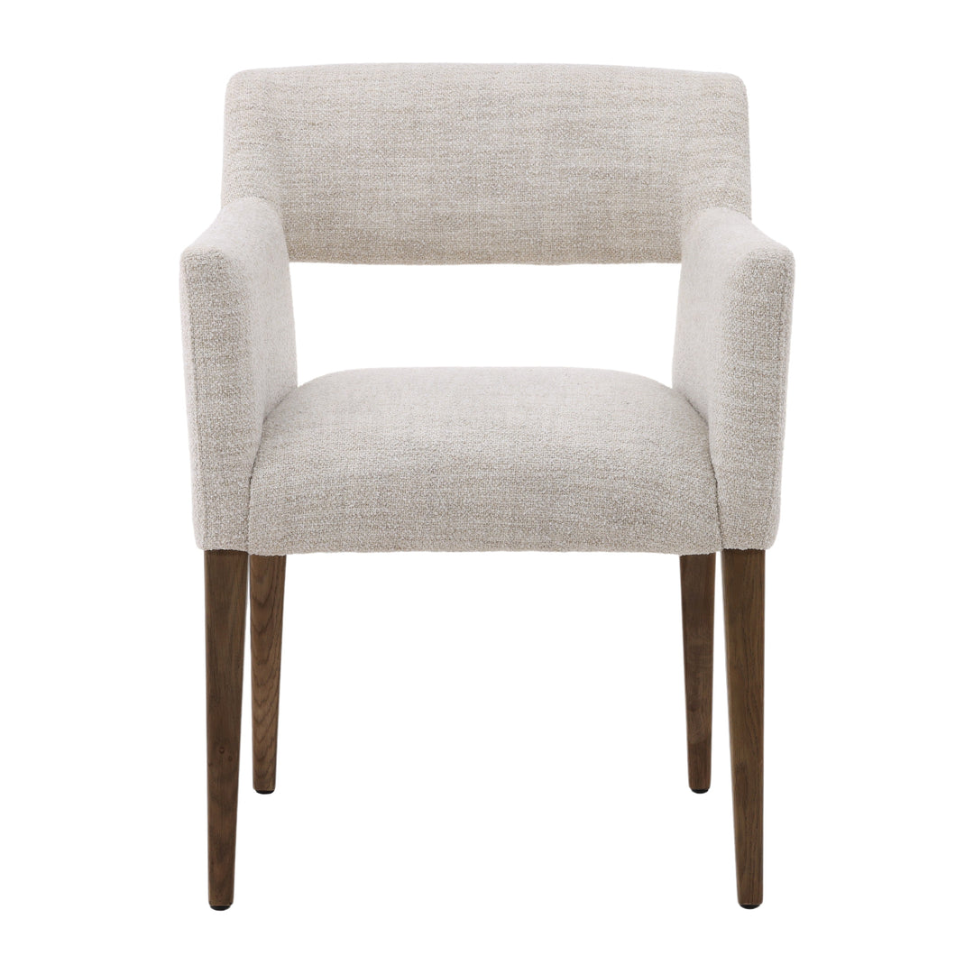 Elegant Whisper-Woven Dining Chair in Cream