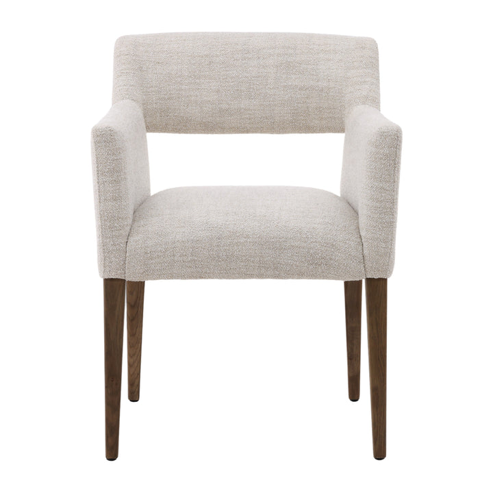 Elegant Whisper-Woven Dining Chair in Cream