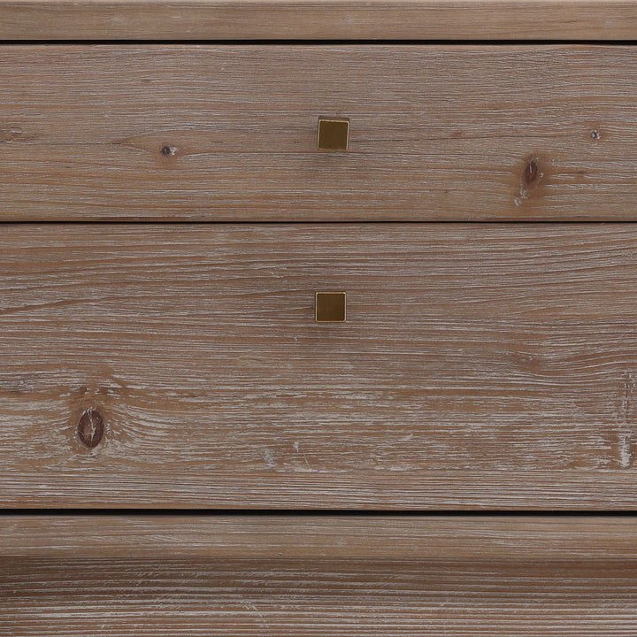 Wooden Elegance: Vintage-Inspired End Table