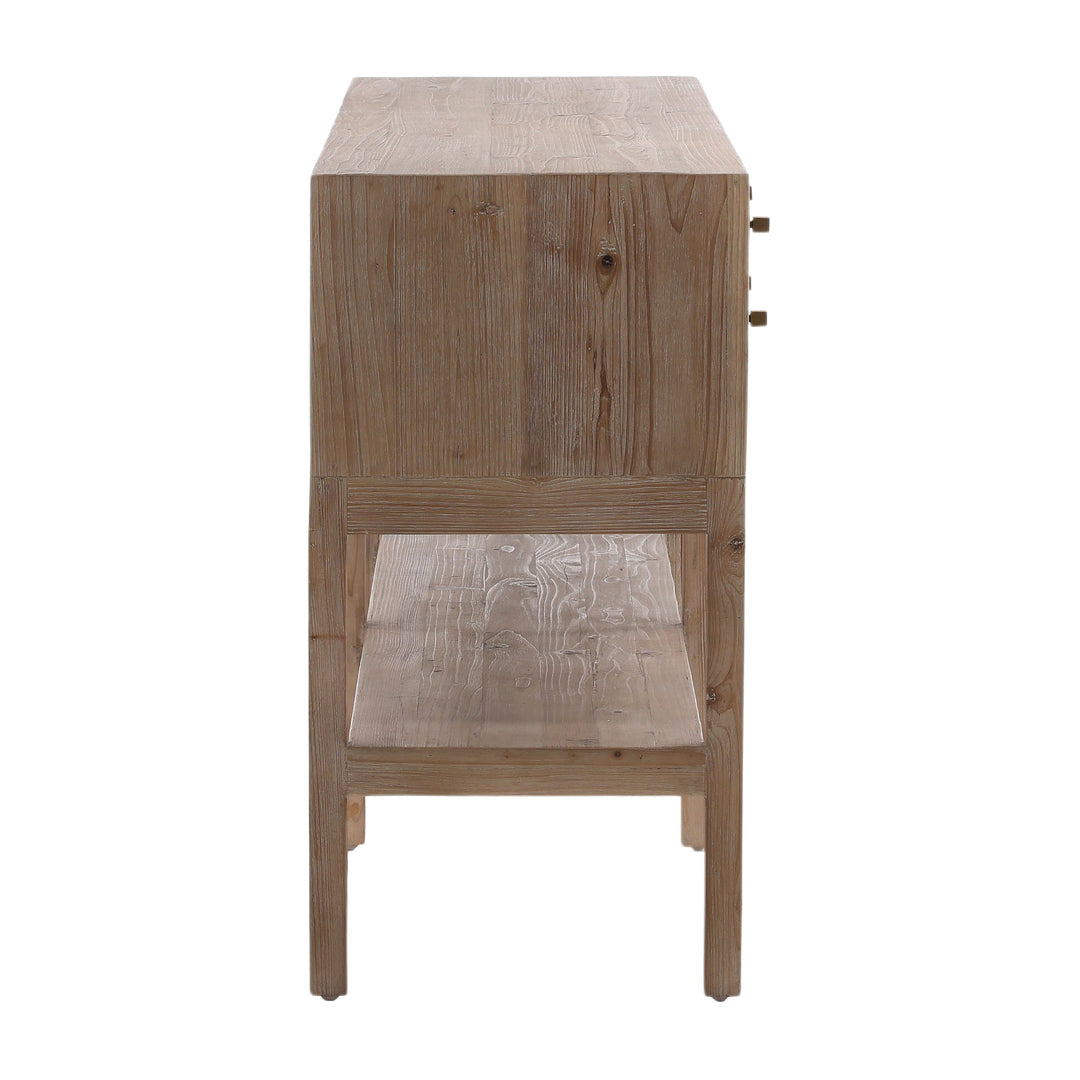 Wooden Elegance: Vintage-Inspired End Table