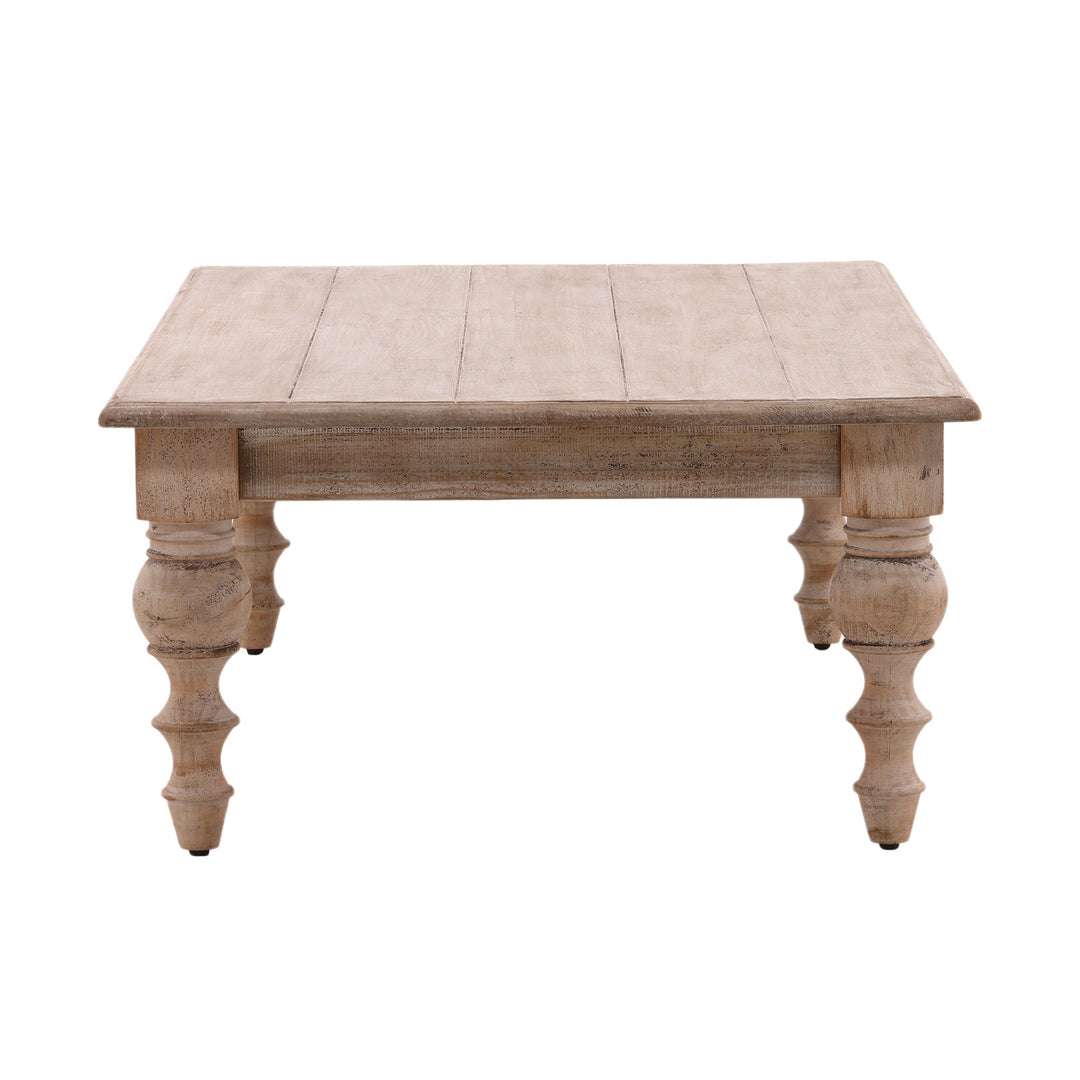 Elegant Oak Expansive Coffee Hub Measures 1.42m